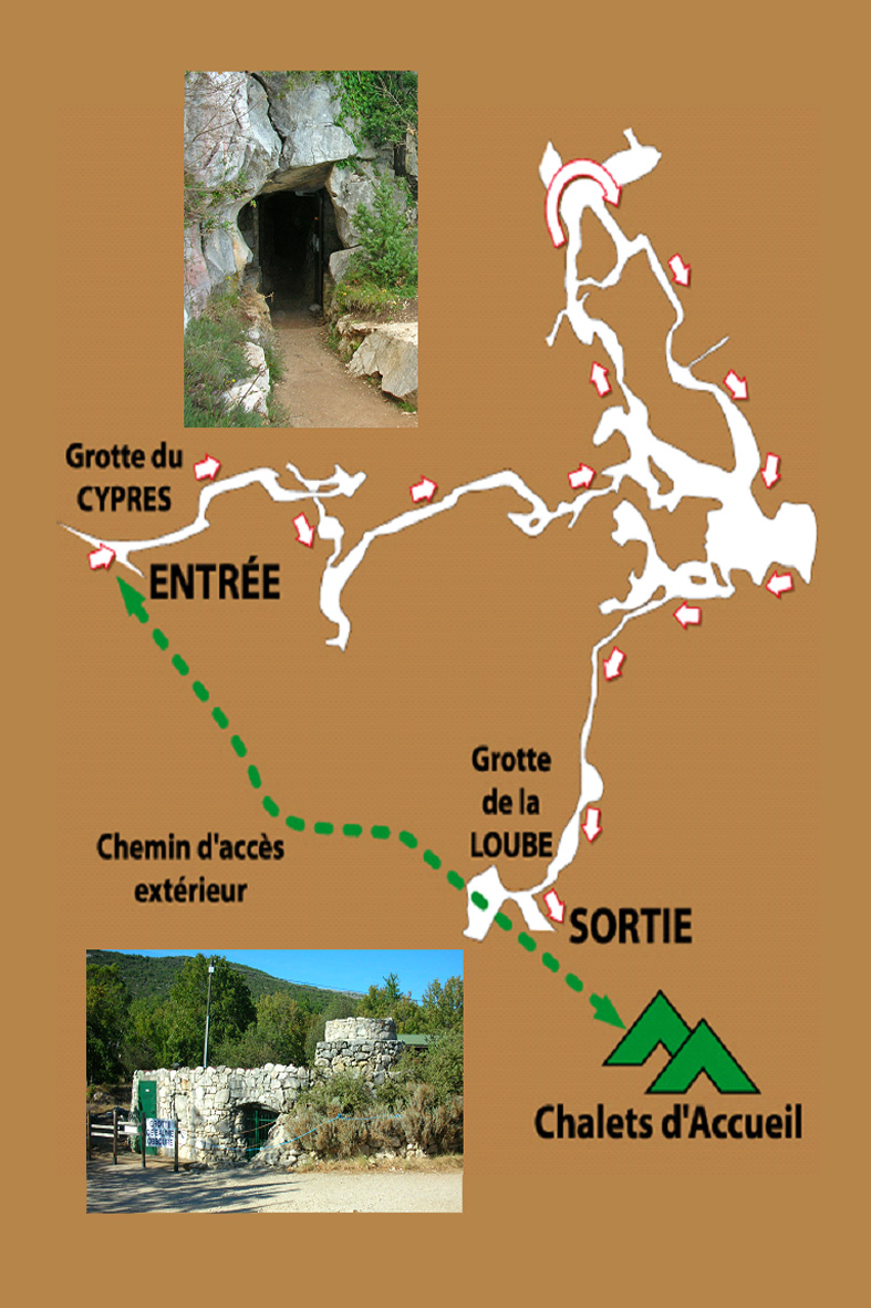 Plan de la grotte